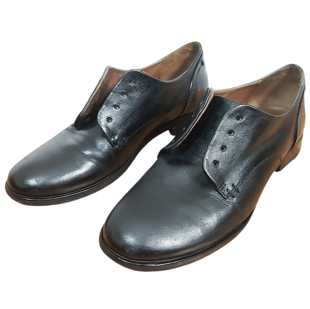 Frye No Lace Men Lace-Up Oxford 6 M Black Formal Classic Preppy Dress Shoes